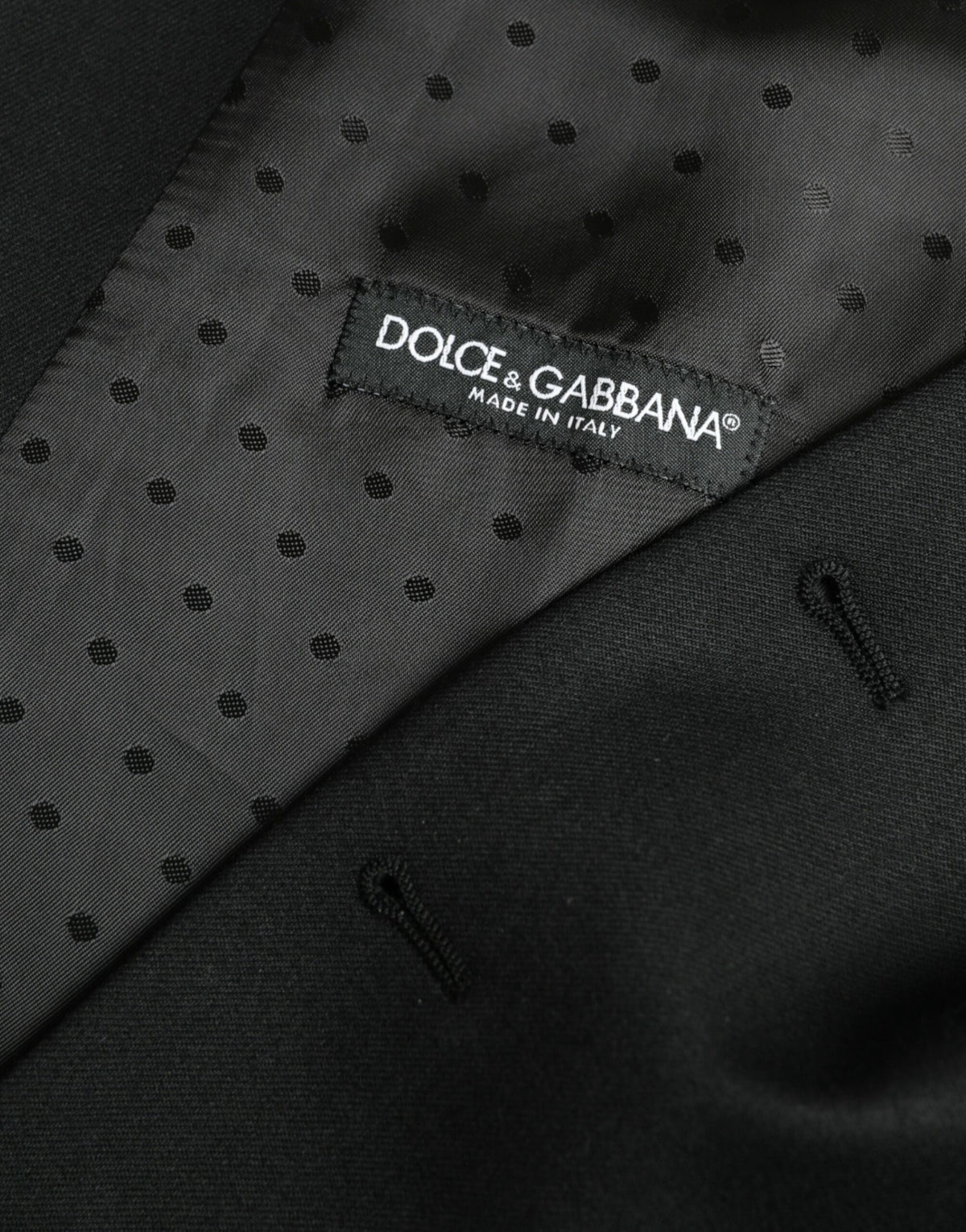 Dolce & Gabbana Black Silk Waistcoat - Elegant Formal Vest