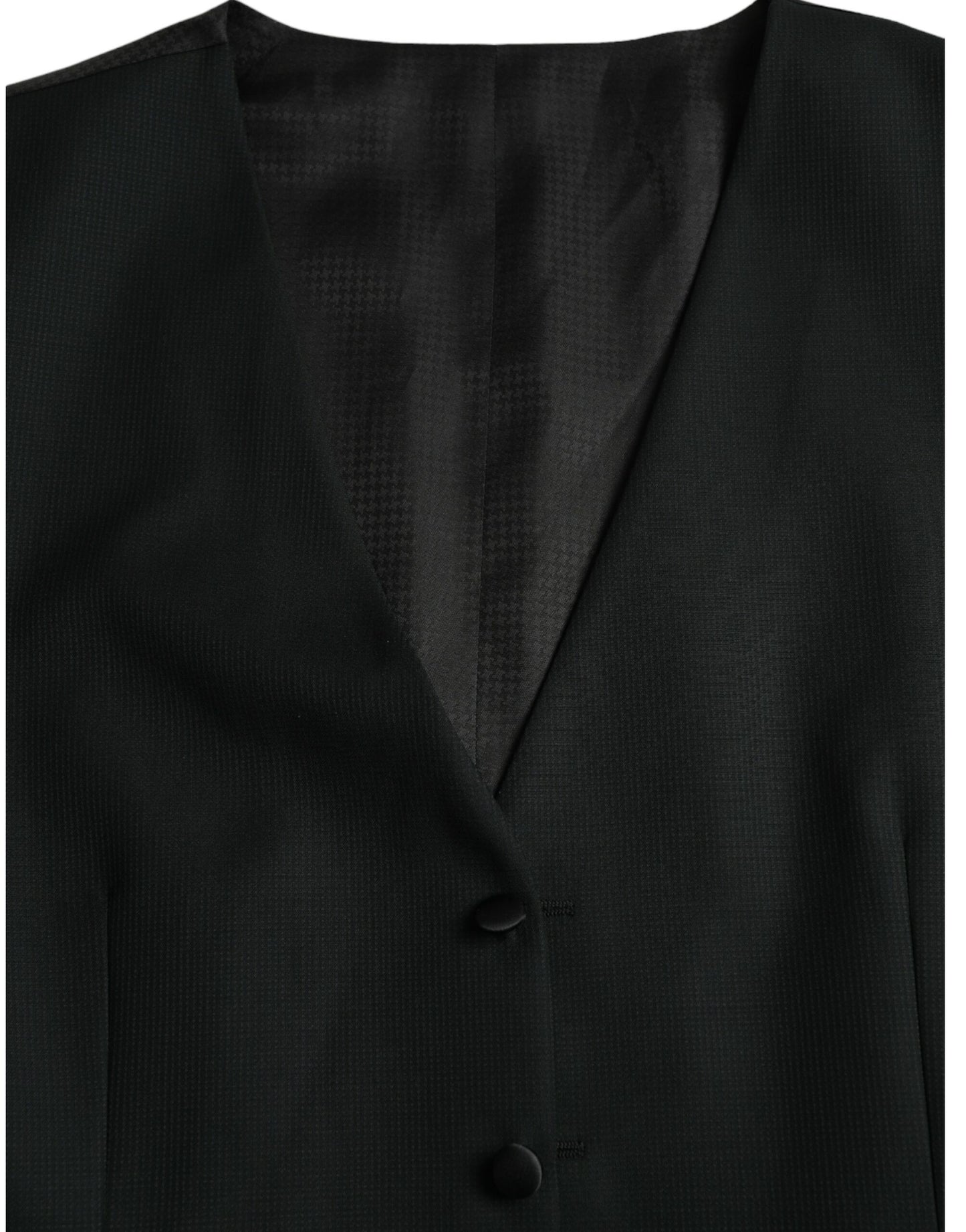 Gilet-robe noir en laine de Dolce & Gabbana, gilet formel.