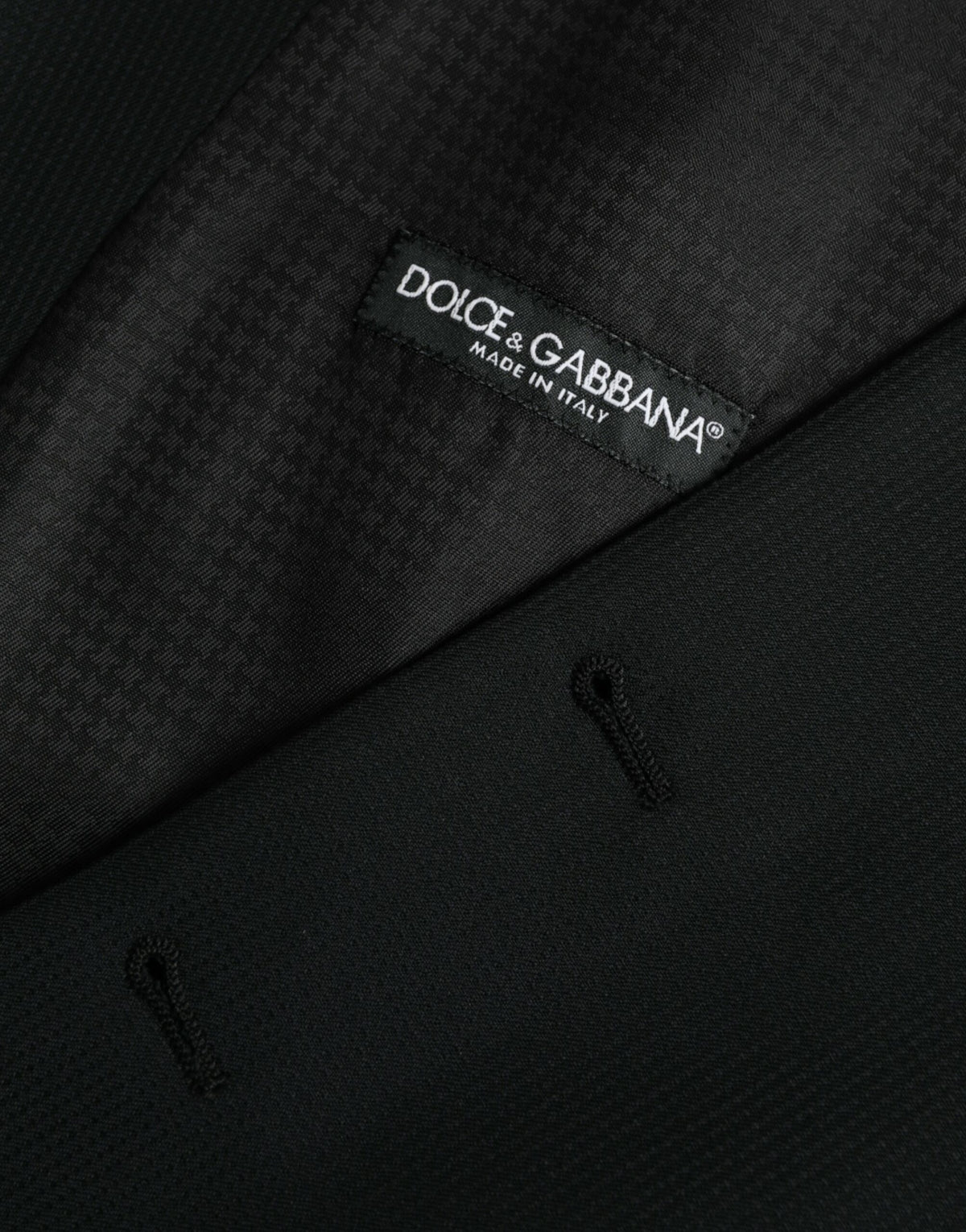 Dolce & Gabbana Black Wool Waistcoat - Elegant Formal Vest