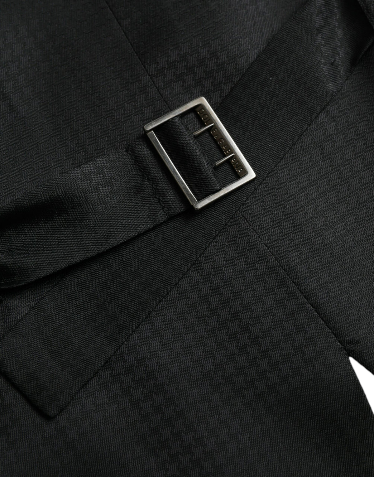 Dolce & Gabbana Black Wool Waistcoat - Elegant Formal Vest