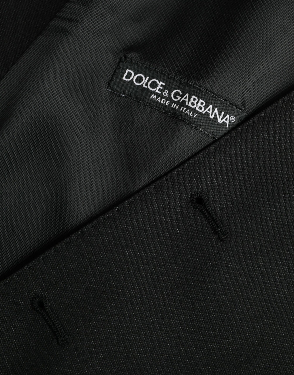 Dolce & Gabbana Black Wool Waistcoat - Elegant Formal Vest