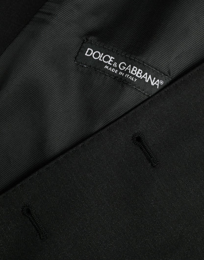 Gilet-robe noir en laine de Dolce & Gabbana, gilet formel.