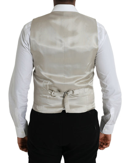 Gilet de costume en laine grise clair Dolce & Gabbana