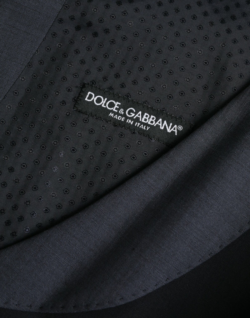 Dolce & Gabbana Black Wool Waistcoat - Elegant Men's Formal Vest