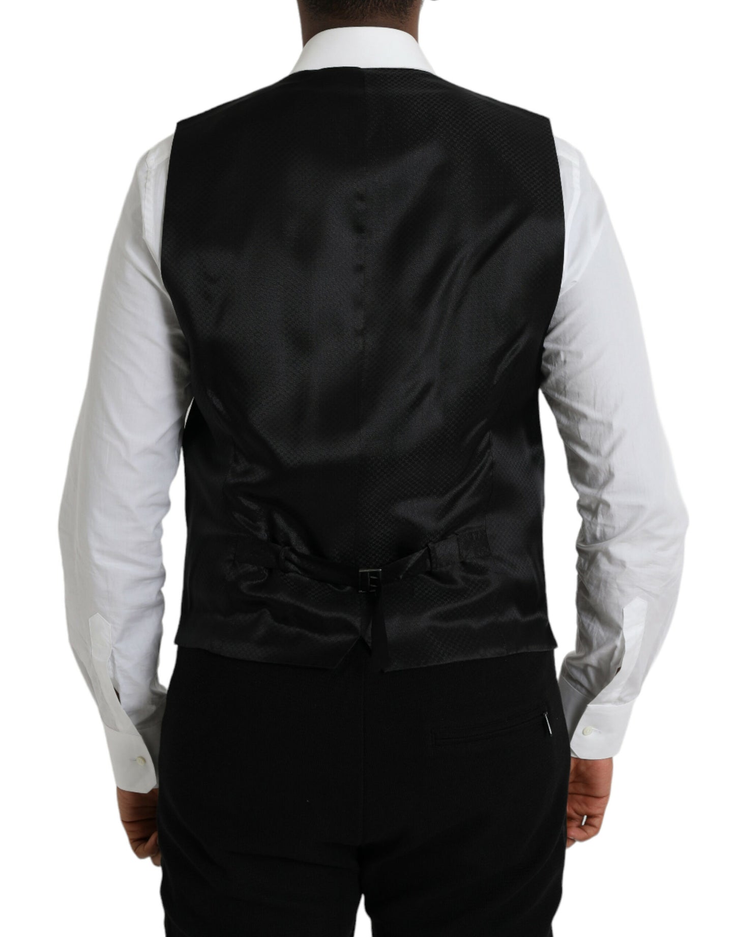 Dolce & Gabbana Bruine wollen vestjurk, formeel vest