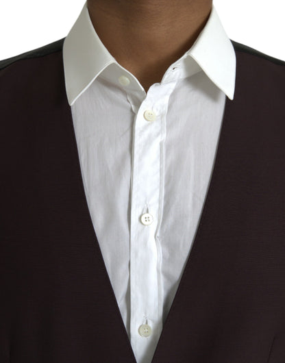 Dolce & Gabbana Bruine wollen vestjurk, formeel vest