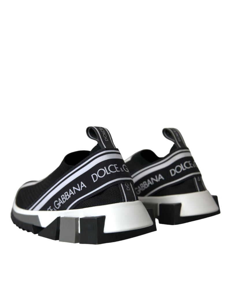 Dolce & Gabbana Sorrento Noir et Blanc Slip-On Sneakers