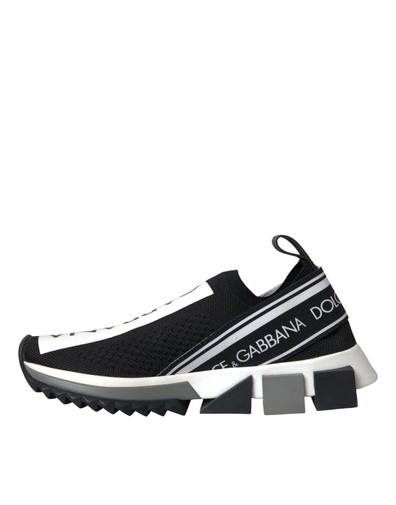 Dolce & Gabbana Sorrento Noir et Blanc Slip-On Sneakers