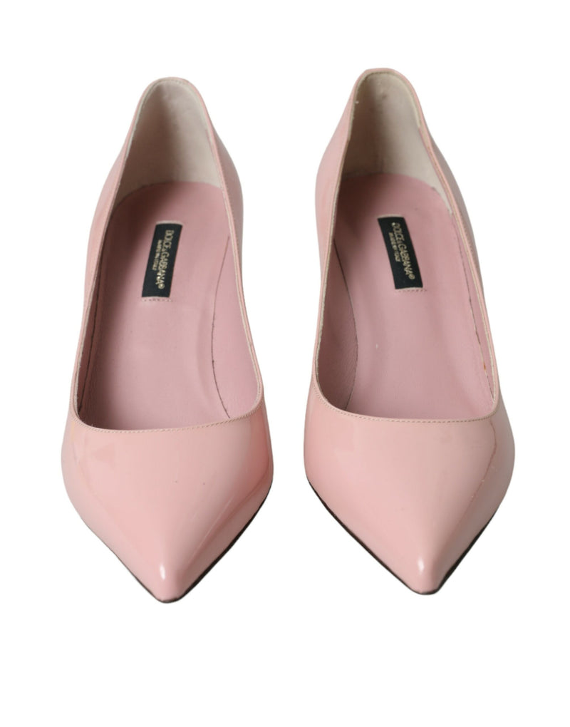 Dolce & Gabbana Light Pink Patent Leather Heels Pumps