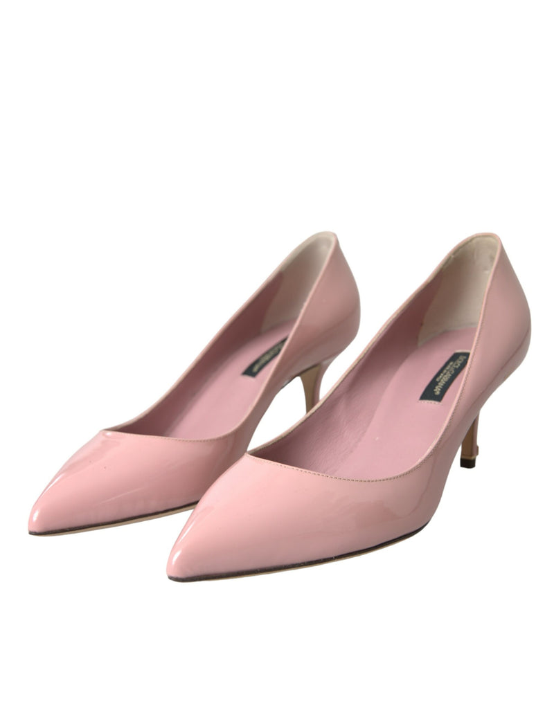 Dolce & Gabbana Light Pink Patent Leather Heels Pumps