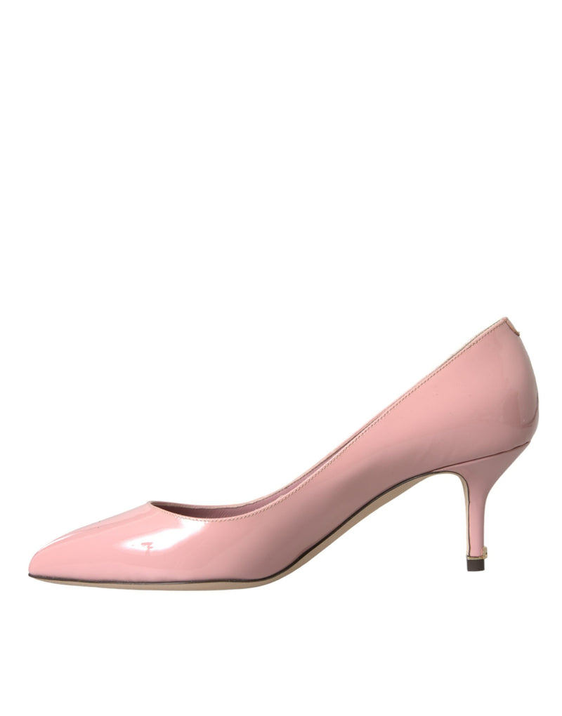 Dolce & Gabbana Light Pink Patent Leather Heels Pumps