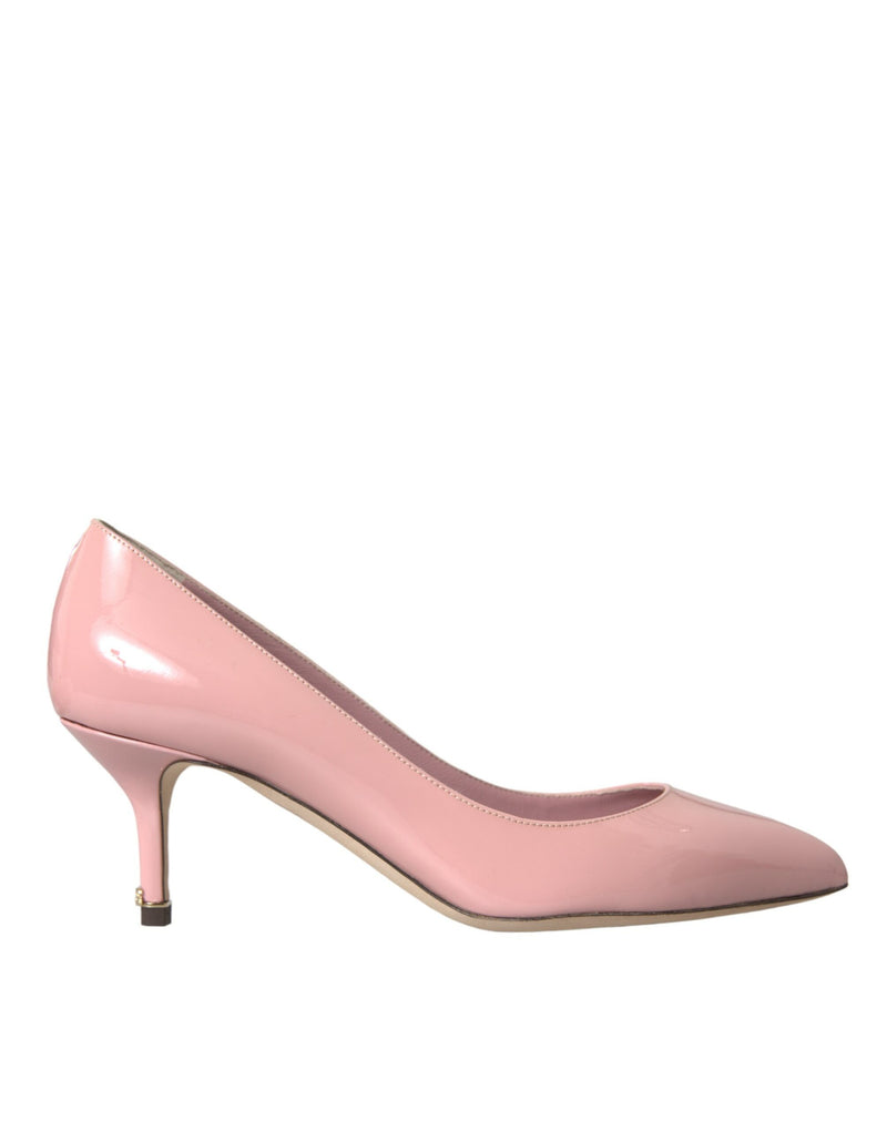 Dolce & Gabbana Light Pink Patent Leather Heels Pumps