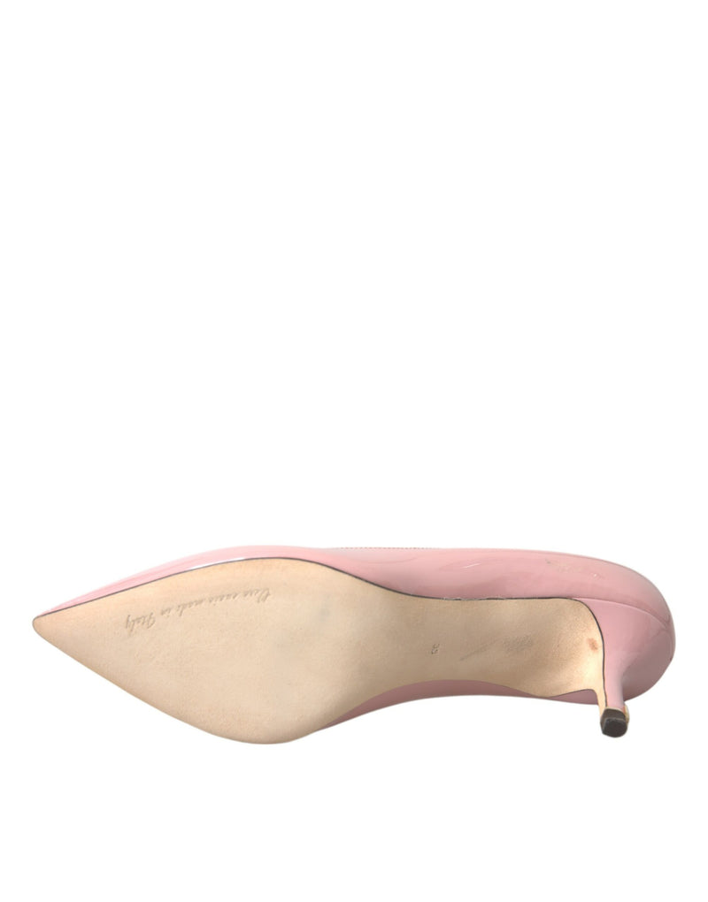 Dolce & Gabbana Light Pink Patent Leather Heels Pumps