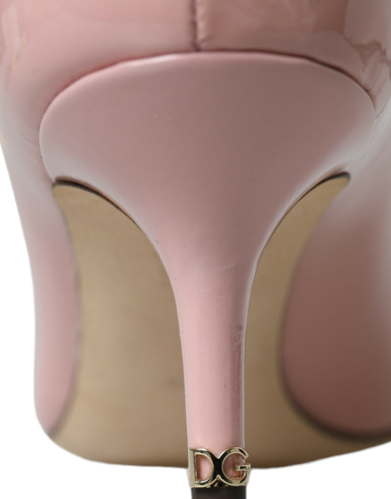 Dolce & Gabbana Light Pink Patent Leather Heels Pumps