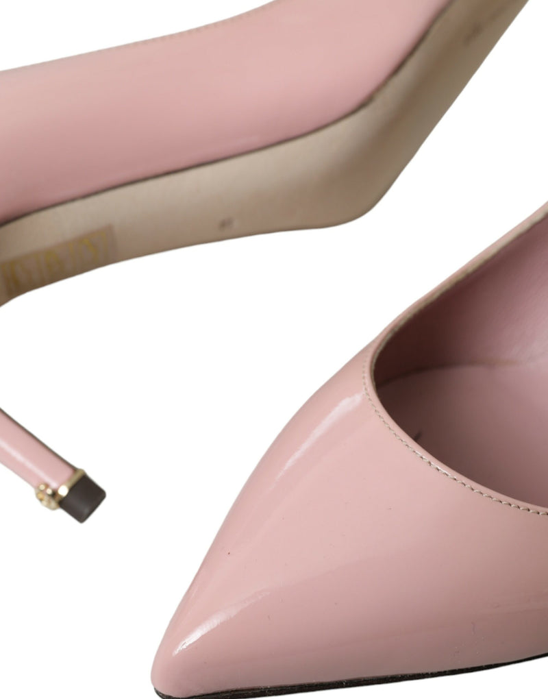 Dolce & Gabbana Light Pink Patent Leather Heels Pumps