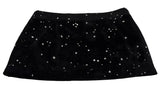 Dsquared² Jupe Mini A-ligne Noir Embellie Taille Mi-haute