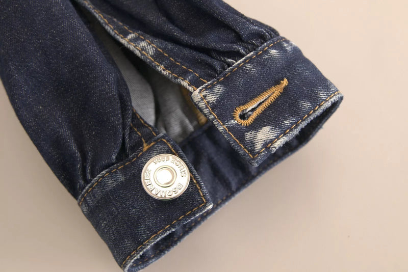 Dsquared² Jeans Baggy Cargo Taille Haute Bleus