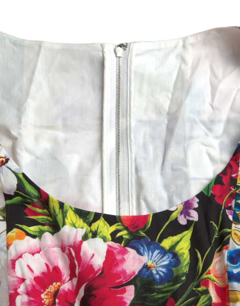 Dolce & Gabbana Multicolor Patchwork Cotton A-Line Mini Dress