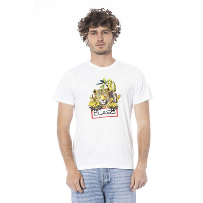 Cavalli Class wit katoenen heren T-shirt