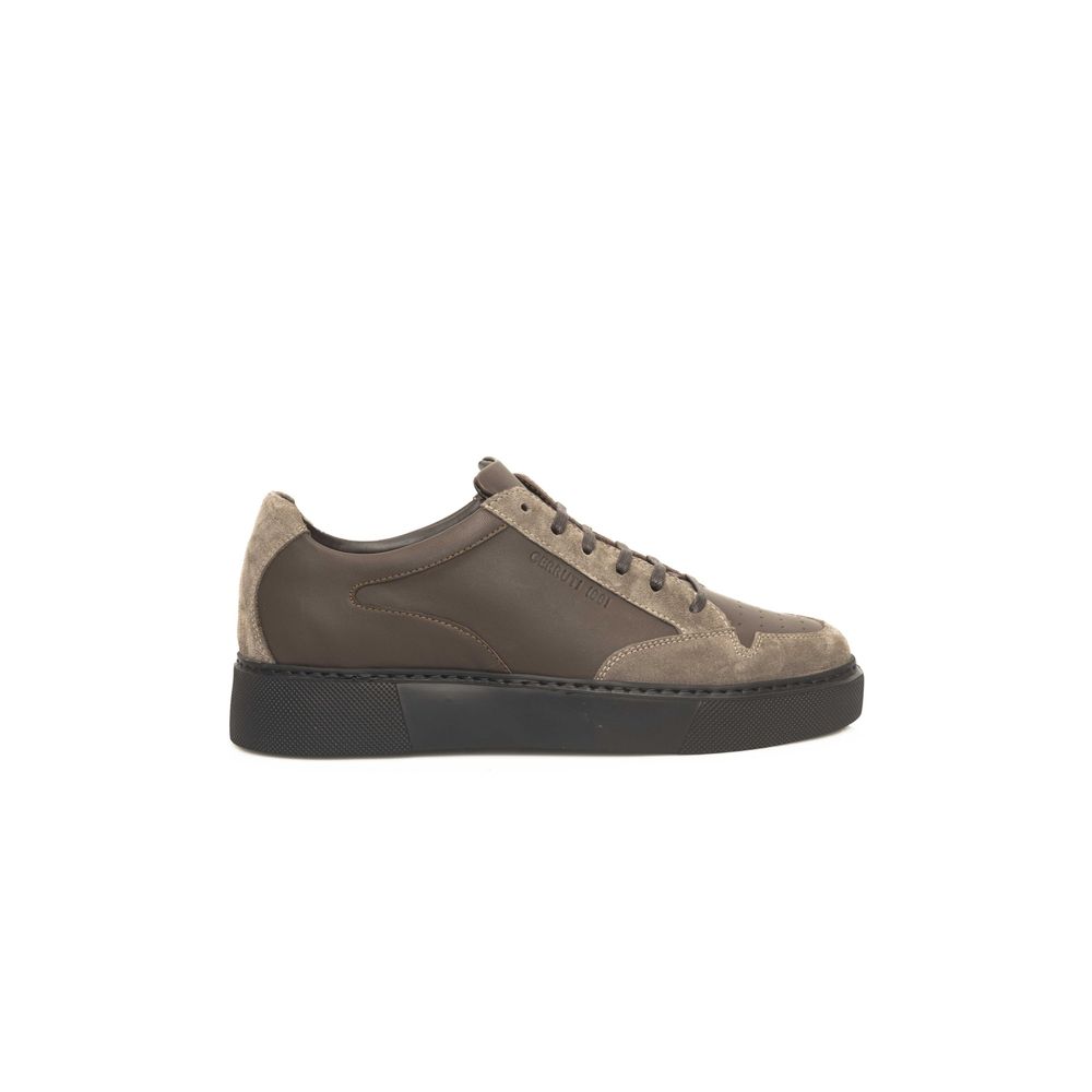 Cerruti 1881 Beige leren herensneaker