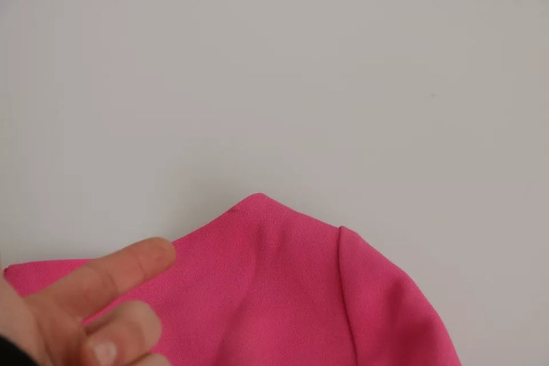 Dolce & Gabbana Pink Plunging Bodycon Sheath Mini Dress