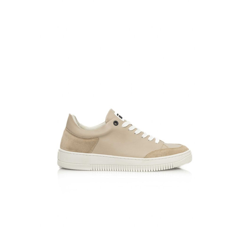 Cerruti 1881 Beige Cowhide Women Sneaker - Luxurious Style