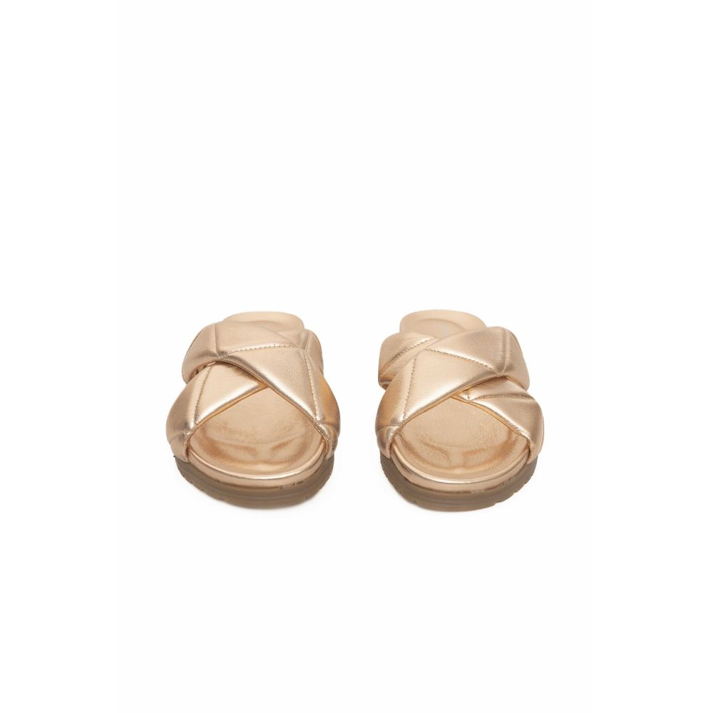 Cerruti 1881 Beige Lambskin Women Sandals - Elegant Comfort