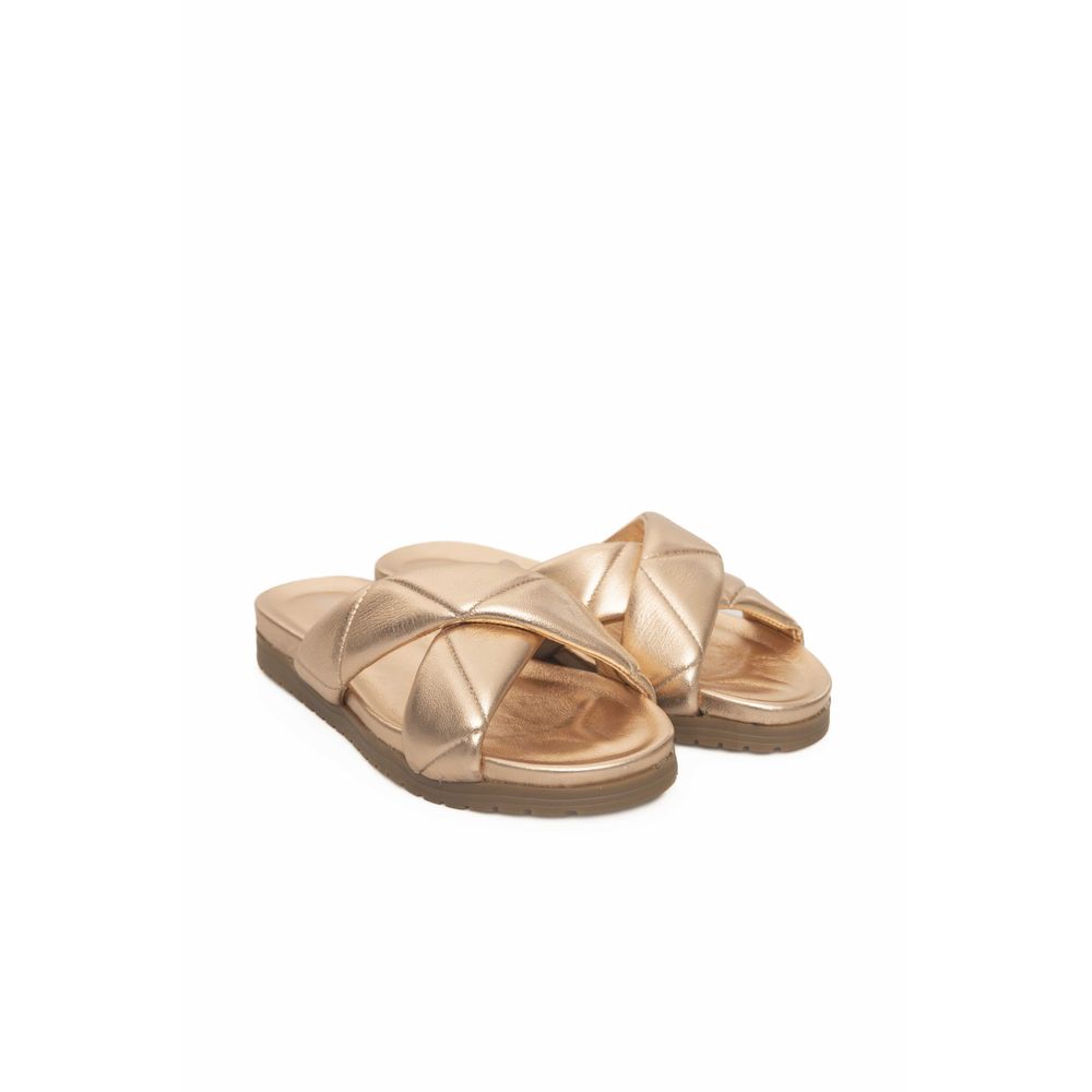 Cerruti 1881 Beige Lambskin Women Sandals - Elegant Comfort