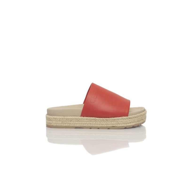 Cerruti 1881 Sandales Femme en Cuir de Veau Rouge - Luxe