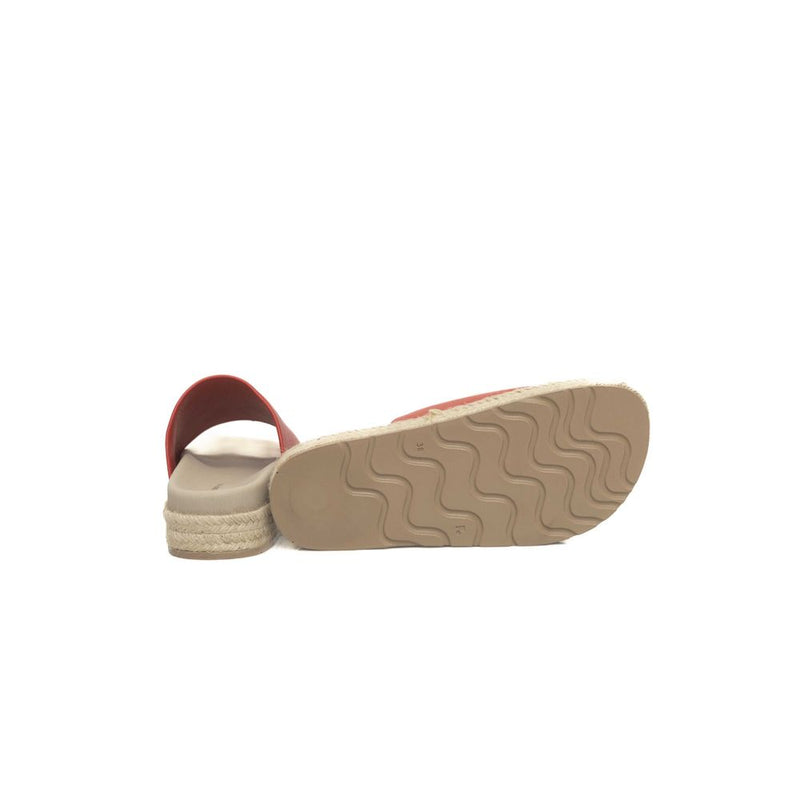 Cerruti 1881 Sandales Femme en Cuir de Veau Rouge - Luxe