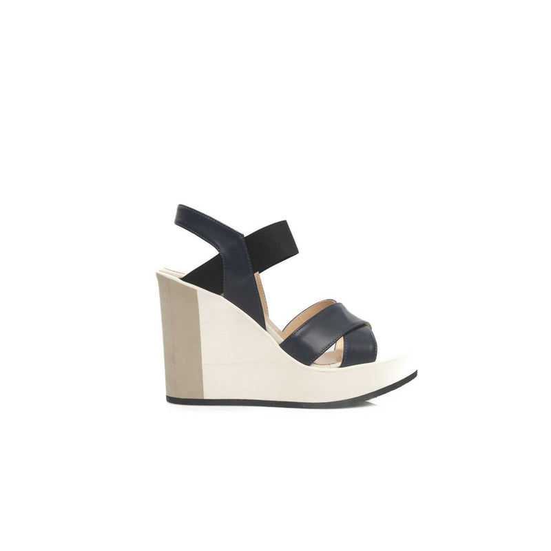 Cerruti 1881 Sandales Femmes en Cuir Bleu - Chaussures de Luxe