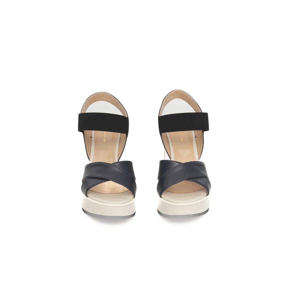 Cerruti 1881 Sandales Femmes en Cuir Bleu - Chaussures de Luxe