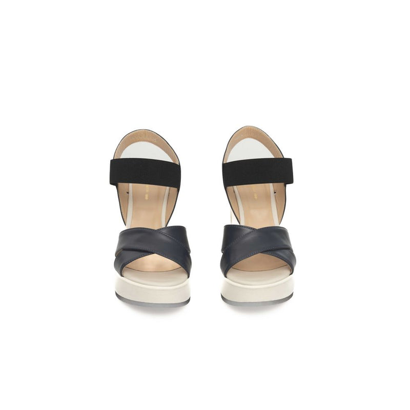 Cerruti 1881 Sandales Femmes en Cuir Bleu - Chaussures de Luxe