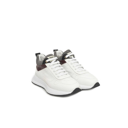 Sneaker femme en cuir blanc Cerruti 1881