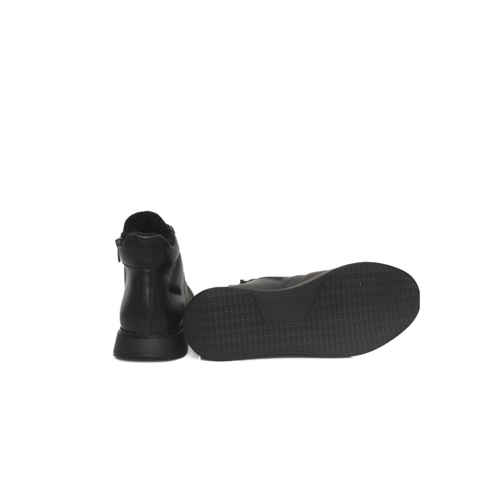 Cerruti 1881 Black Cowhide Women Sneaker