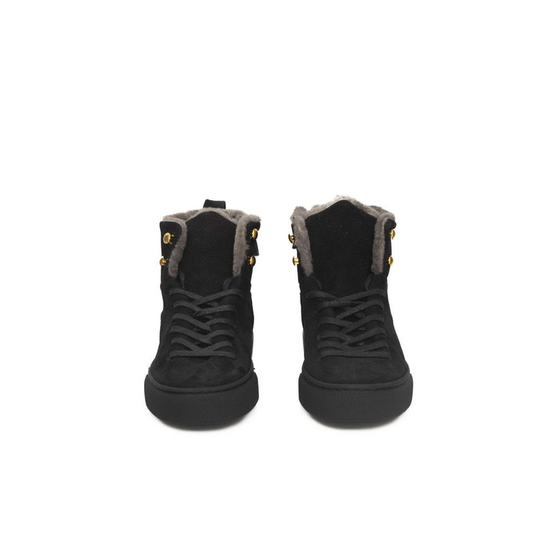 Cerruti 1881 Black Cowhide Women Sneaker - Luxe High Tops