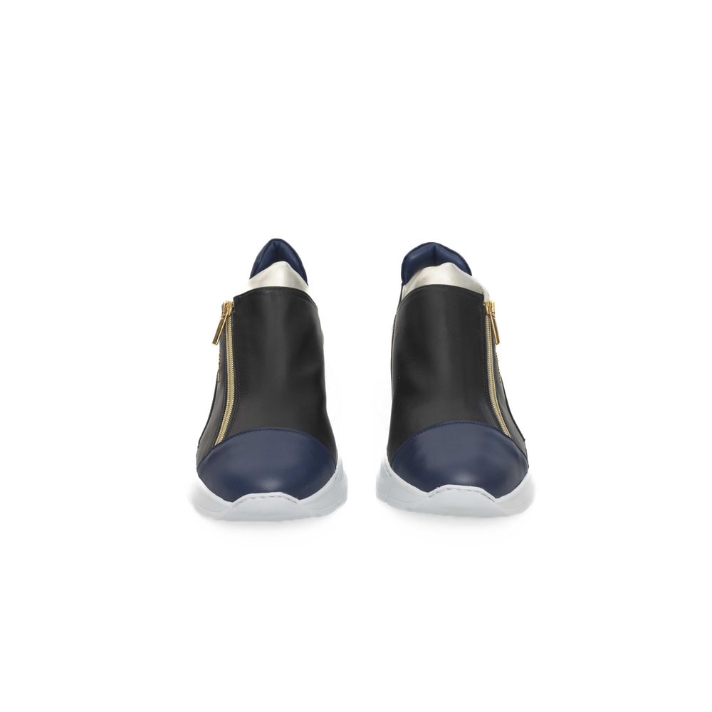 Cerruti 1881 Black Goatskin Women Sneaker - Stylish & Comfortable