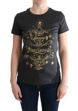 T-shirt en coton gris Dolce &amp; Gabbana, motif 2017