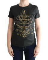 T-shirt en coton vert Dolce &amp; Gabbana, motif 2017