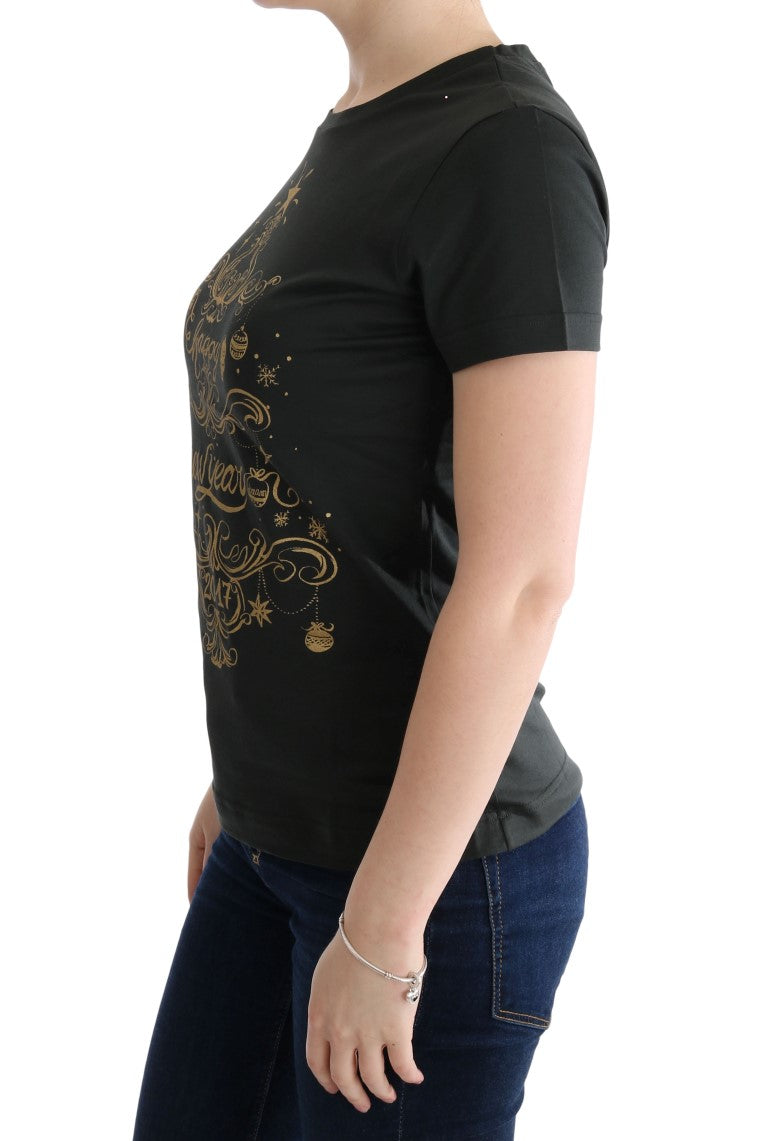 T-shirt en coton vert Dolce &amp; Gabbana, motif 2017