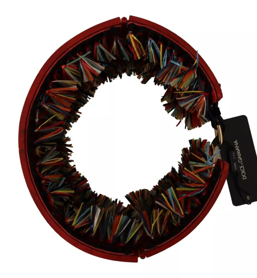 Dolce & Gabbana Ceinture Large Taille Carretto Fleurie Multicolore