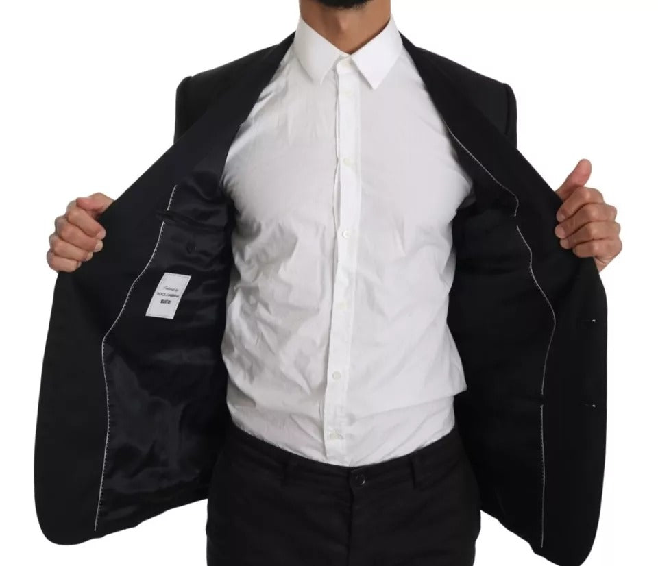 Dolce &amp; Gabbana, veste blazer slim noire, modèle MARTINI