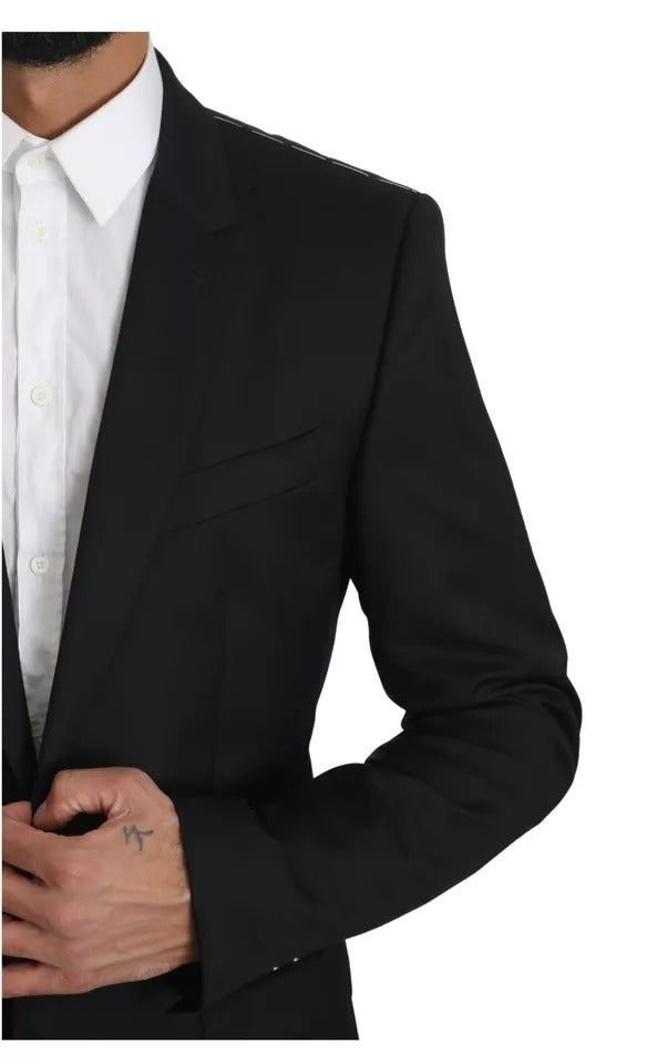 Dolce &amp; Gabbana, veste blazer slim noire, modèle MARTINI