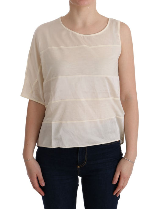 Blouse asymétrique beige de Costume National