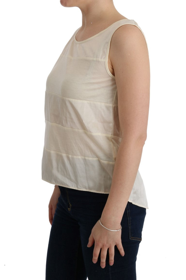 Blouse asymétrique beige de Costume National