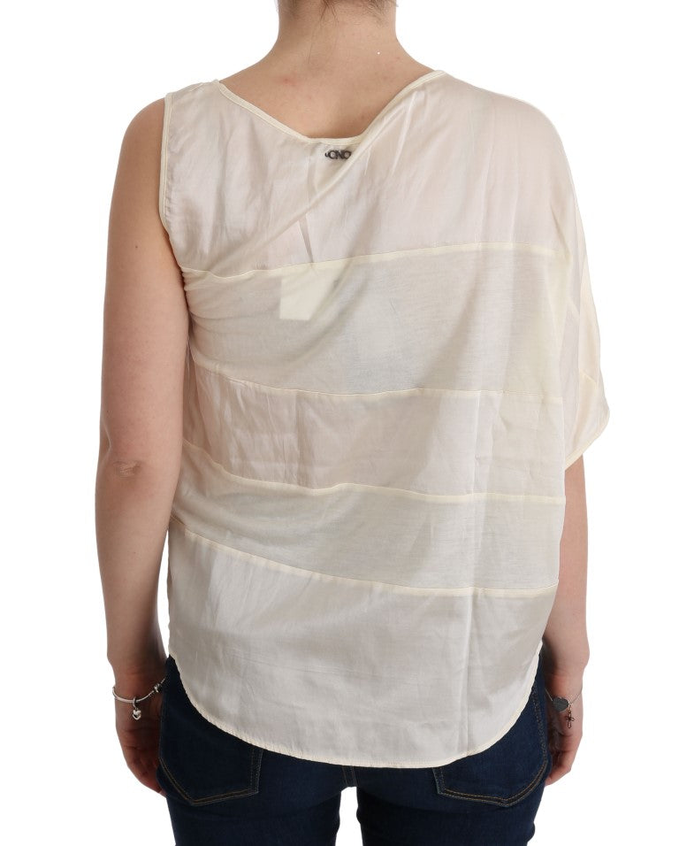 Blouse asymétrique beige de Costume National