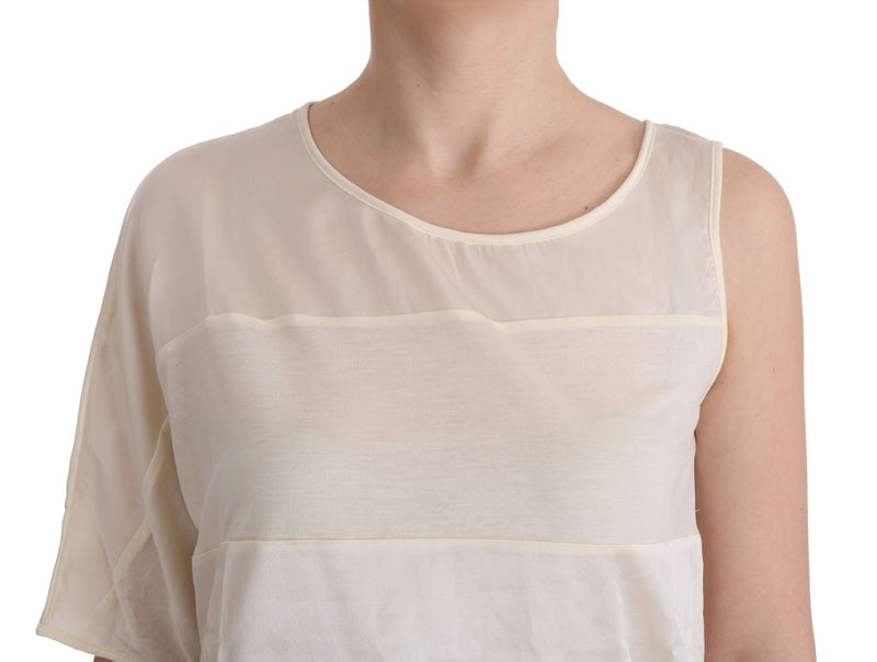 Blouse asymétrique beige de Costume National