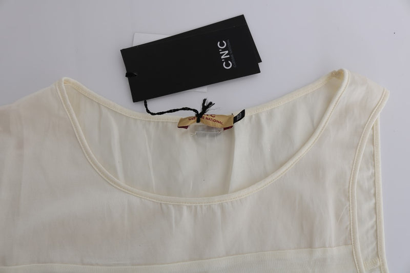 Blouse asymétrique beige de Costume National