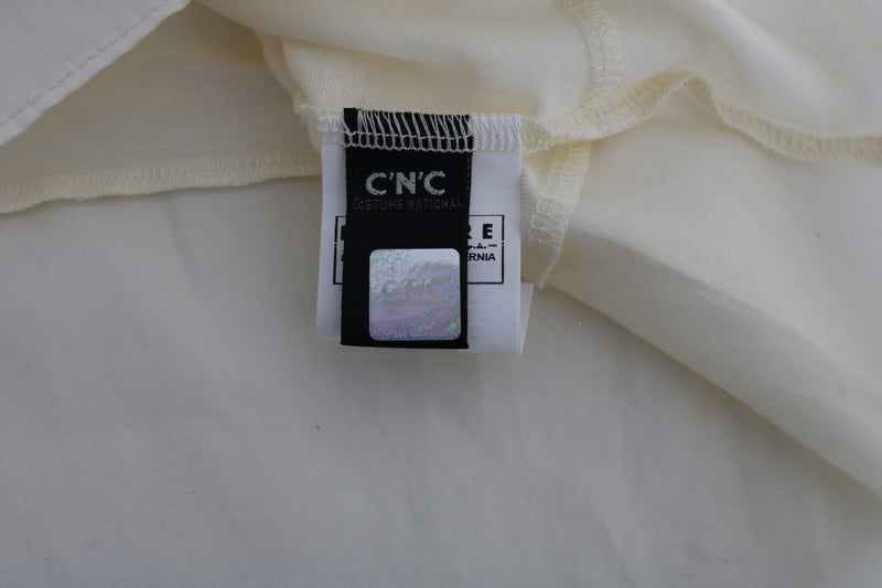 Blouse asymétrique beige de Costume National