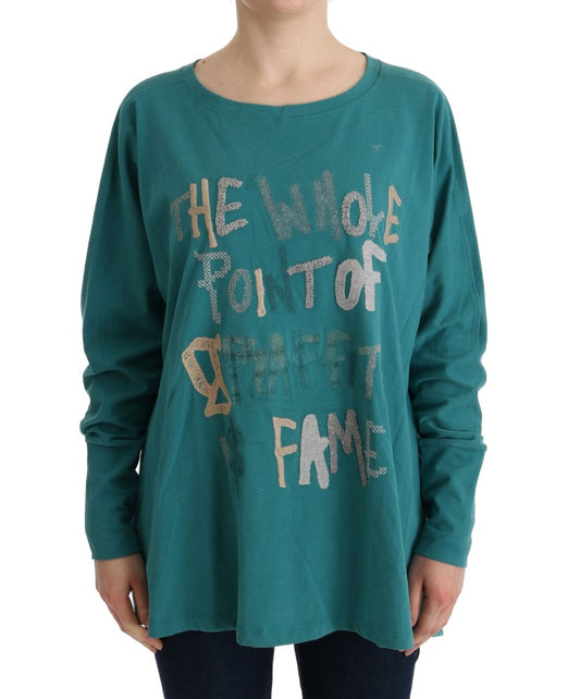 Pull en coton vert surdimensionné de John Galliano